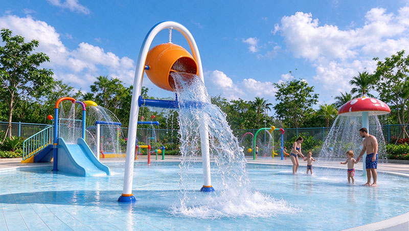 Various Settings Suitable Outdoor play Tipping Bucket