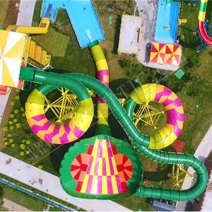 Magicfish slide in water park