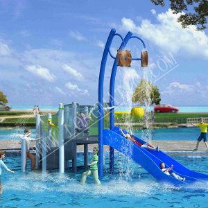 mini maison d'eau extérieure pour enfants
