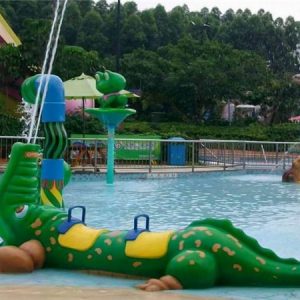 Parc à thème Crocodile, jet d'eau